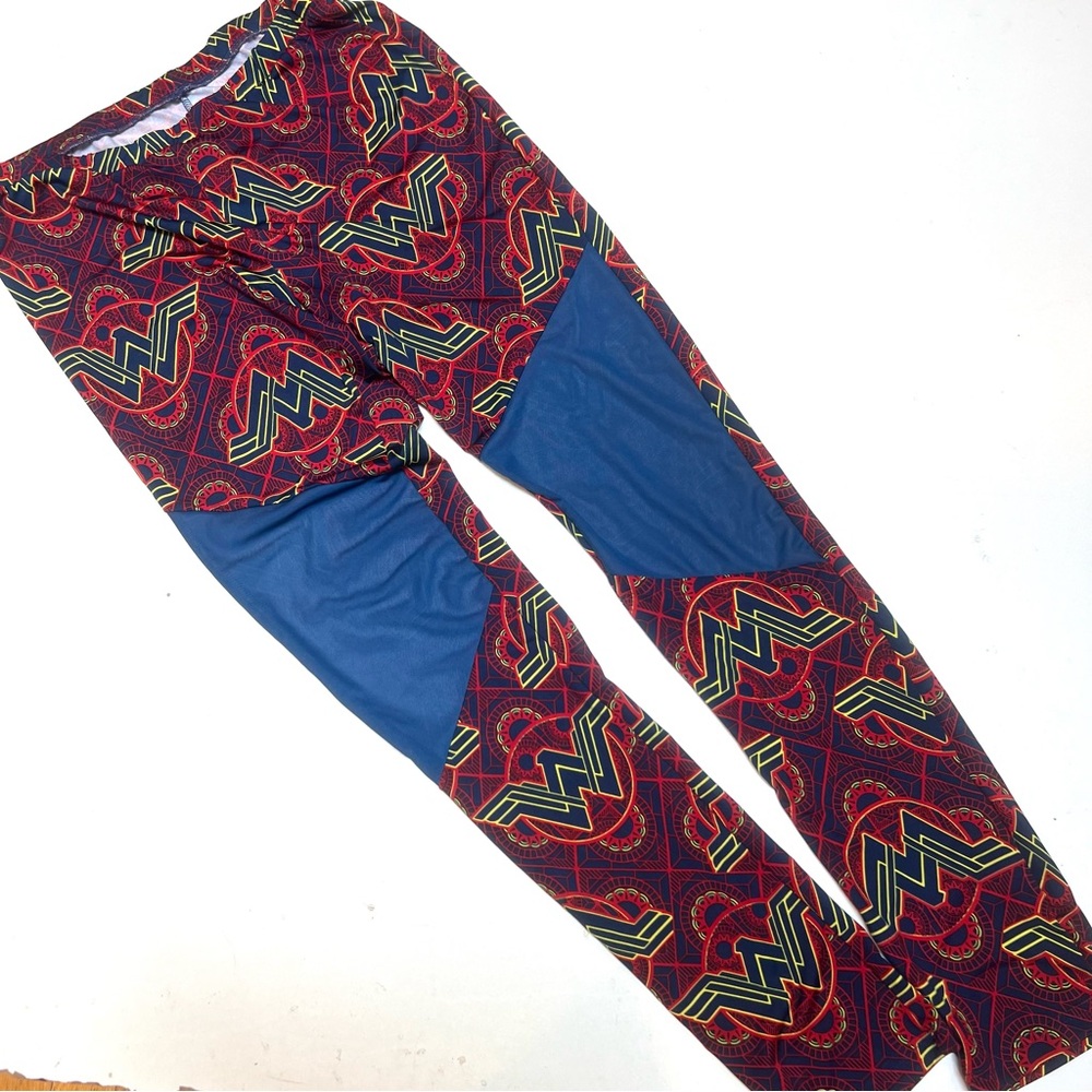 Undergirl Wonder Woman Leggings with Red and Blue Accents
